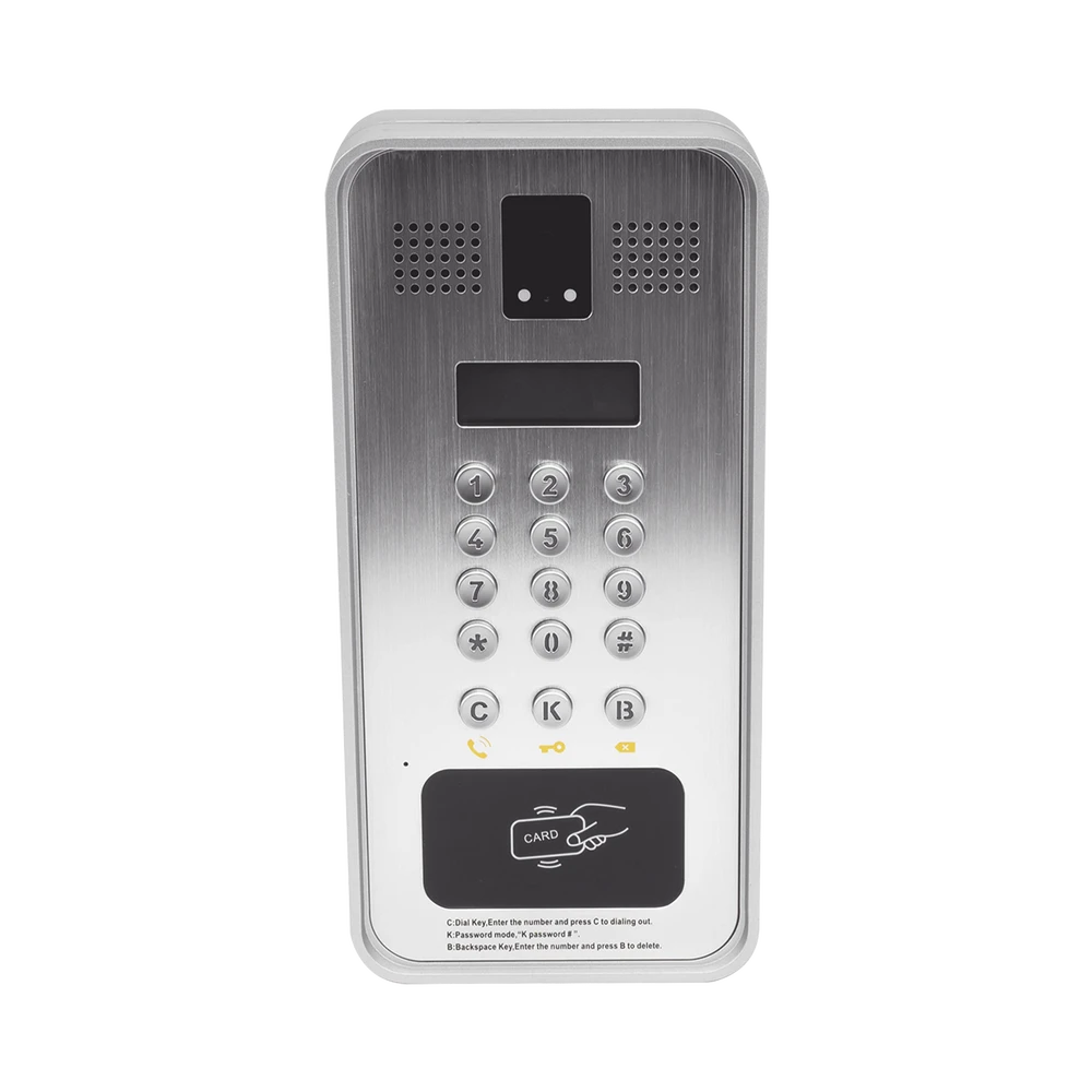 MULTI APARTAMENTO IP, SIP CON CÁMARA Y PANTALLA LCD, 2 RELEVADORES INTEGRADOS, ONVIF Y LECTOR DE TARJETAS RFID (MIFARE), PUERTO WIEGAND.-VoIP y Telefonía IP-FANVIL-Bsai Seguridad & Controles