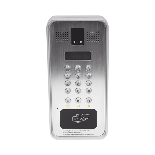 MULTI APARTAMENTO IP, SIP CON CÁMARA Y PANTALLA LCD, 2 RELEVADORES INTEGRADOS, ONVIF Y LECTOR DE TARJETAS RFID (MIFARE), PUERTO WIEGAND.-VoIP y Telefonía IP-FANVIL-Bsai Seguridad & Controles