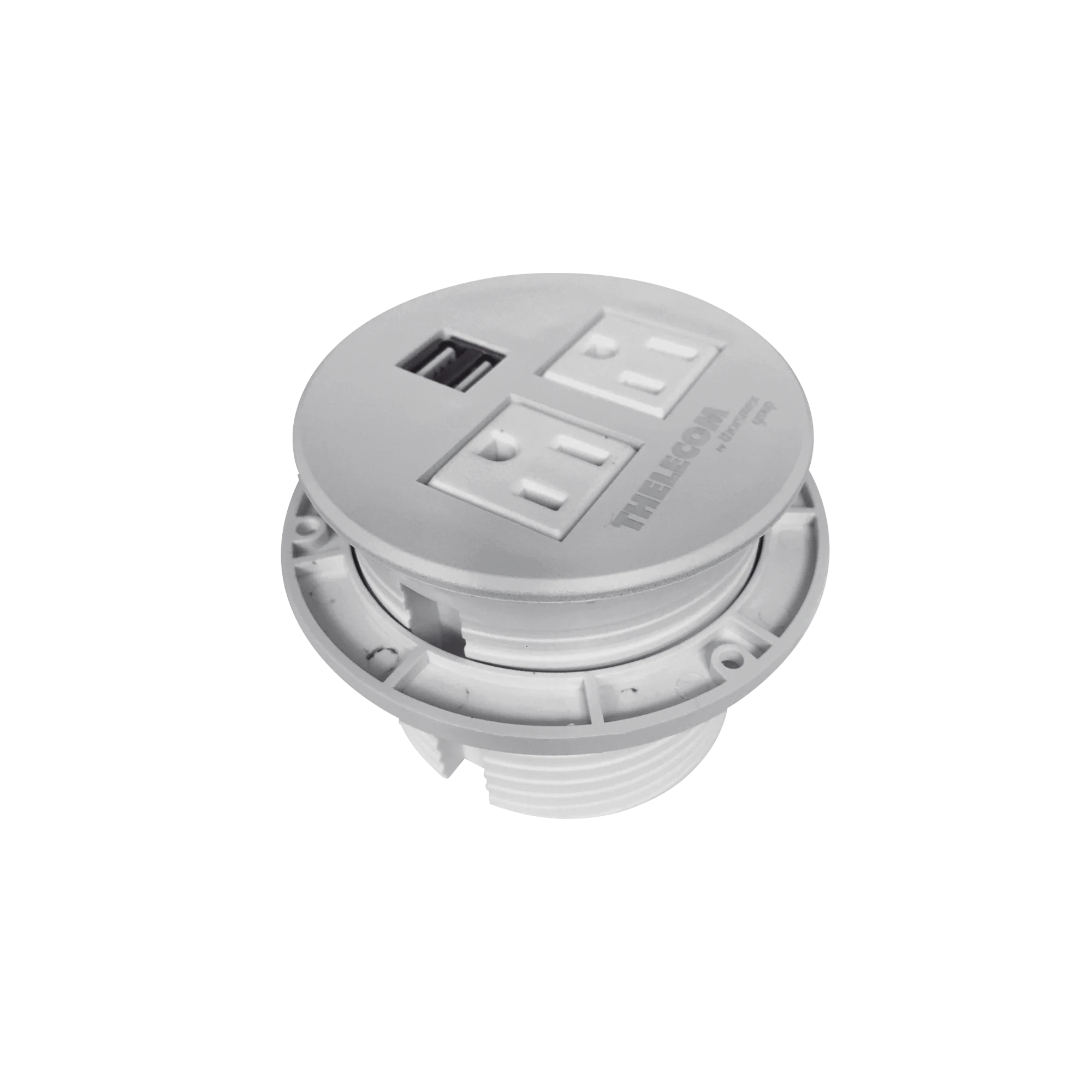 MULTICONTACTOS / USB EMPOTRABLE COLOR BLANCO, NO INCLUYE CABLE DE PODER-Cajas Superficiales-THORSMAN-Bsai Seguridad & Controles