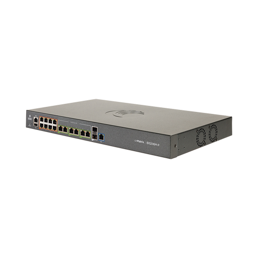 SWITCH POE CNMATRIX EX2052-P DE 16 PUERTOS (8X 802.3AF/AT GIGABIT, 6X 802.3BT 2.5 GIGABIT, 2X SFP+), CAPA 3, 240 W, GESTIÓN EN LA NUBE-Inyectores PoE-CAMBIUM NETWORKS-MXEX2016MXPA00-Bsai Seguridad & Controles