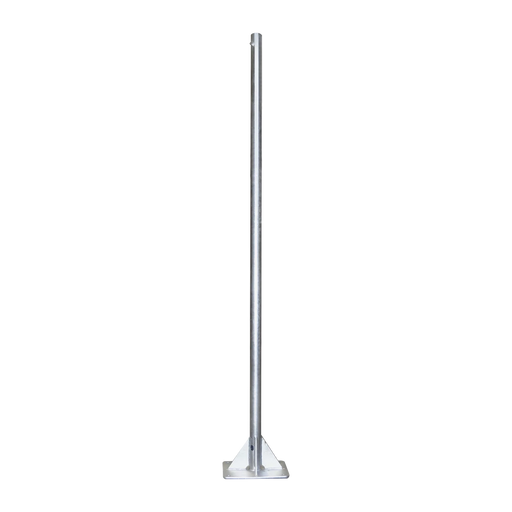 MÁSTIL DE 2 METROS DE 2" DIÁMETRO, CON OPRESOR, BASE SOLDADA Y TAQUETES PARA CONCRETO. GALVANIZADO POR INMERSIÓN EN CALIENTE-Antenas-SYSCOM TOWERS-Bsai Seguridad & Controles