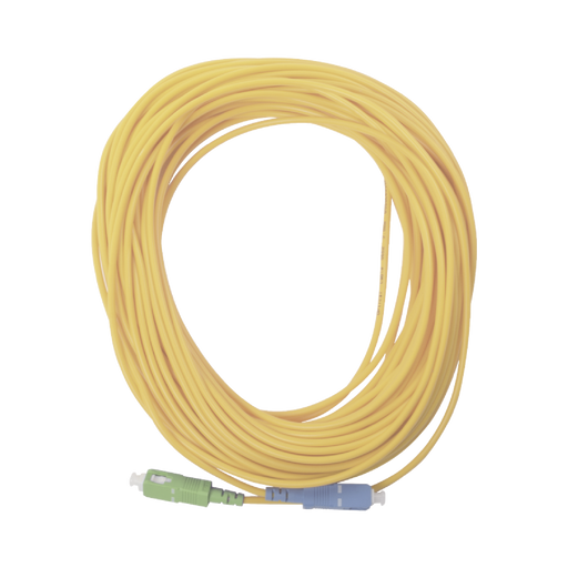 Cable Fibra Óptica Blindado SC / APC - SC / APC Monomodo Simplex 9 / 125 µm  Amarillo 50 cm