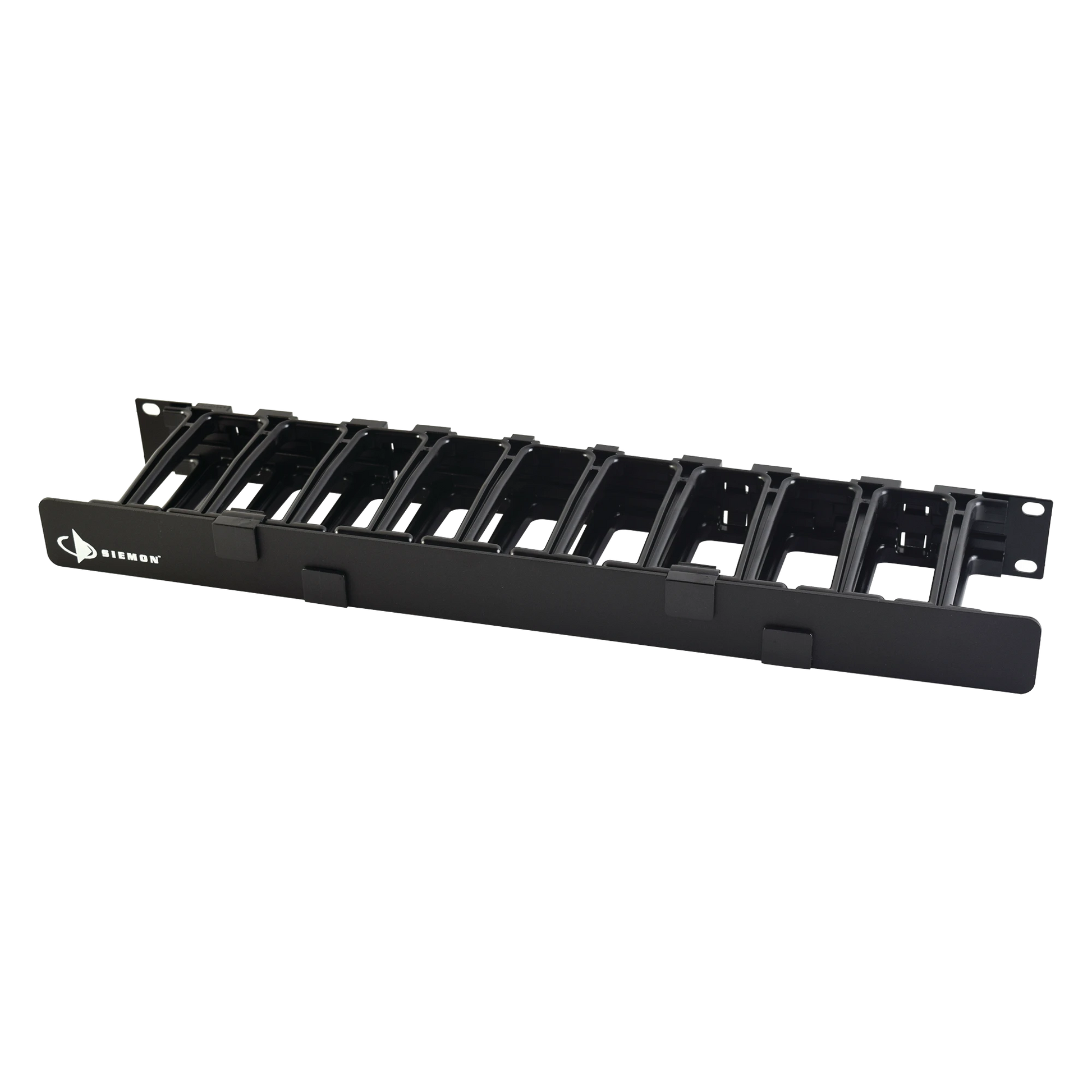 ORGANIZADOR DE CABLE HORIZONTAL ROUTEIT, SENCILLO, PARA RACK DE 19IN, 4IN DE PROFUNDIDAD, 1UR-Accesorios para Rack/Gabinetes-SIEMON-Bsai Seguridad & Controles
