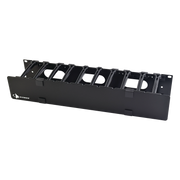 ORGANIZADOR DE CABLE HORIZONTAL ROUTEIT, SENCILLO, PARA RACK DE 19IN, 4IN DE PROFUNDIDAD, 2UR-Accesorios para Rack/Gabinetes-SIEMON-Bsai Seguridad & Controles