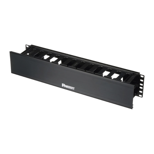 ORGANIZADOR DE CABLES HORIZONTAL PATCHLINK, SENCILLO (SOLO FRONTAL), CON TAPA EXTENDIDA, PARA RACK DE 19IN, 2UR-Racks y Gabinetes-PANDUIT-Bsai Seguridad & Controles