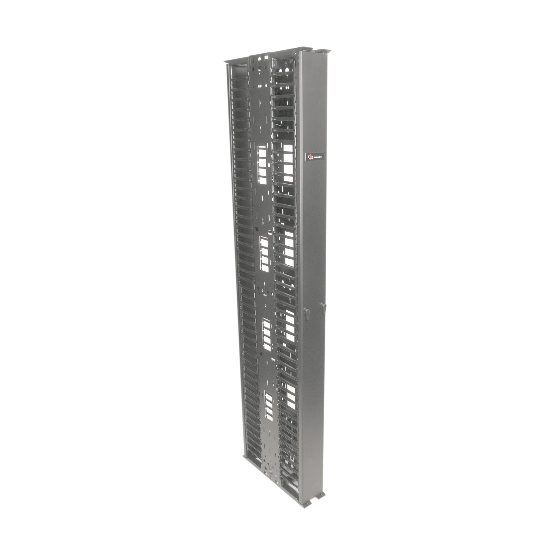 ORGANIZADOR ROUTEIT VERTICAL DOBLE DE 45UR, FABRICADO EN ACERO LAMINADO EN FRIO 16AWG, 6IN (152MM) DE ANCHO-Accesorios para Rack/Gabinetes-SIEMON-Bsai Seguridad & Controles