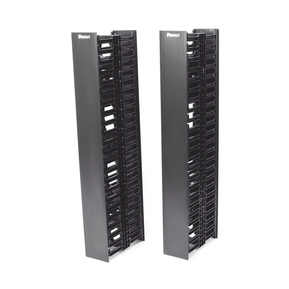 ORGANIZADOR VERTICAL SENCILLO NETRUNNER, PARA RACK ABIERTO DE 45 UNIDADES, 125 MM DE ANCHO, COLOR NEGRO-Racks y Gabinetes-PANDUIT-Bsai Seguridad & Controles