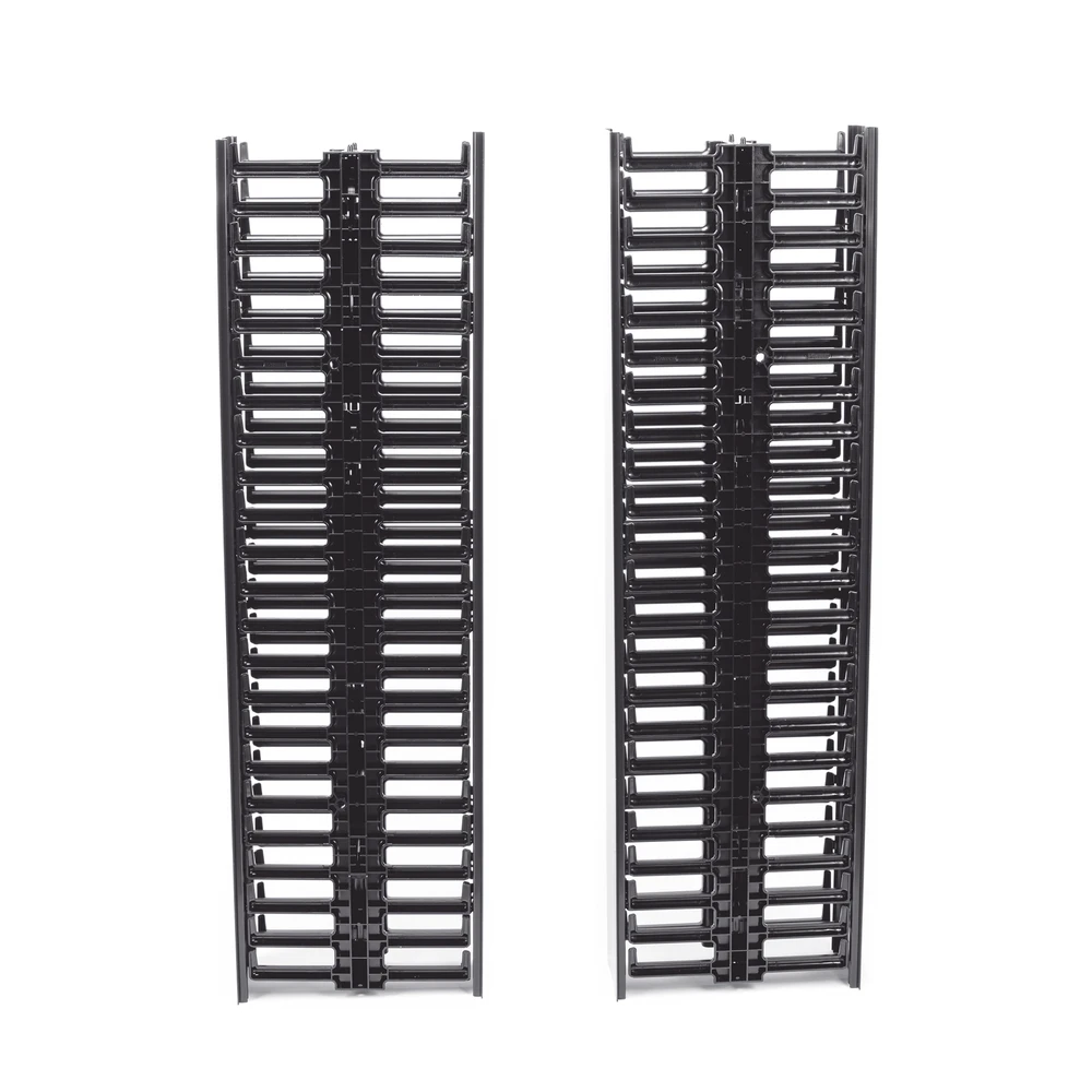 ORGANIZADOR VERTICAL SENCILLO NETRUNNER, PARA RACK ABIERTO DE 45 UNIDADES, 125 MM DE ANCHO, COLOR NEGRO-Racks y Gabinetes-PANDUIT-Bsai Seguridad & Controles