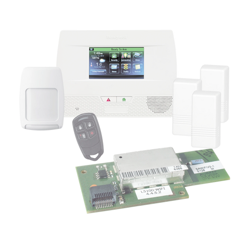 PANEL DE ALARMA AUTOCONTENIDO CON PANTALLA TOUCH L5210 CON MODULO WI-FI-Alarmas-HONEYWELL-Bsai Seguridad & Controles