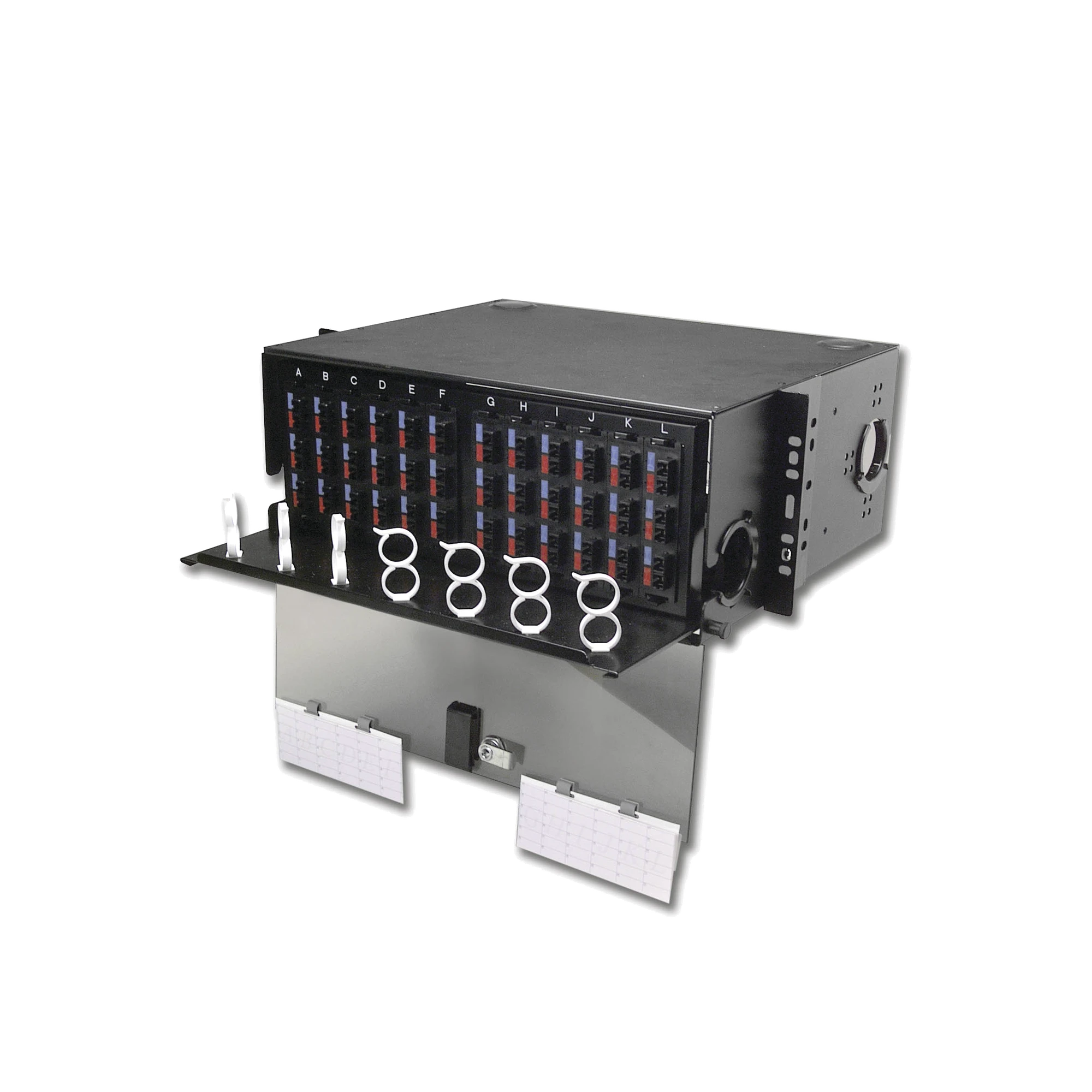 PANEL DE CONEXION DE FIBRA OPTICA (RIC3) PARA RACK DE 19IN, ACEPTA 12 PLACAS QUICK PACK, HASTA 288 FIBRAS, 4 UR-Distribuidores de Fibra Optica-SIEMON-Bsai Seguridad & Controles