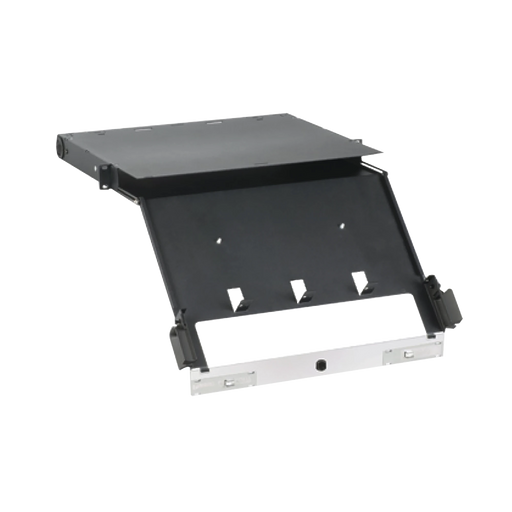 PANEL DE DISTRIBUCION DE FIBRA OPTICA, ACEPTA 4 PLACAS FAP O FMP, BANDEJA DESLIZABLE E INCLINABLE HACIA ABAJO, HASTA 96 FIBRAS, COLOR NEGRO, 1UR-Distribuidores de Fibra Optica-PANDUIT-Bsai Seguridad & Controles