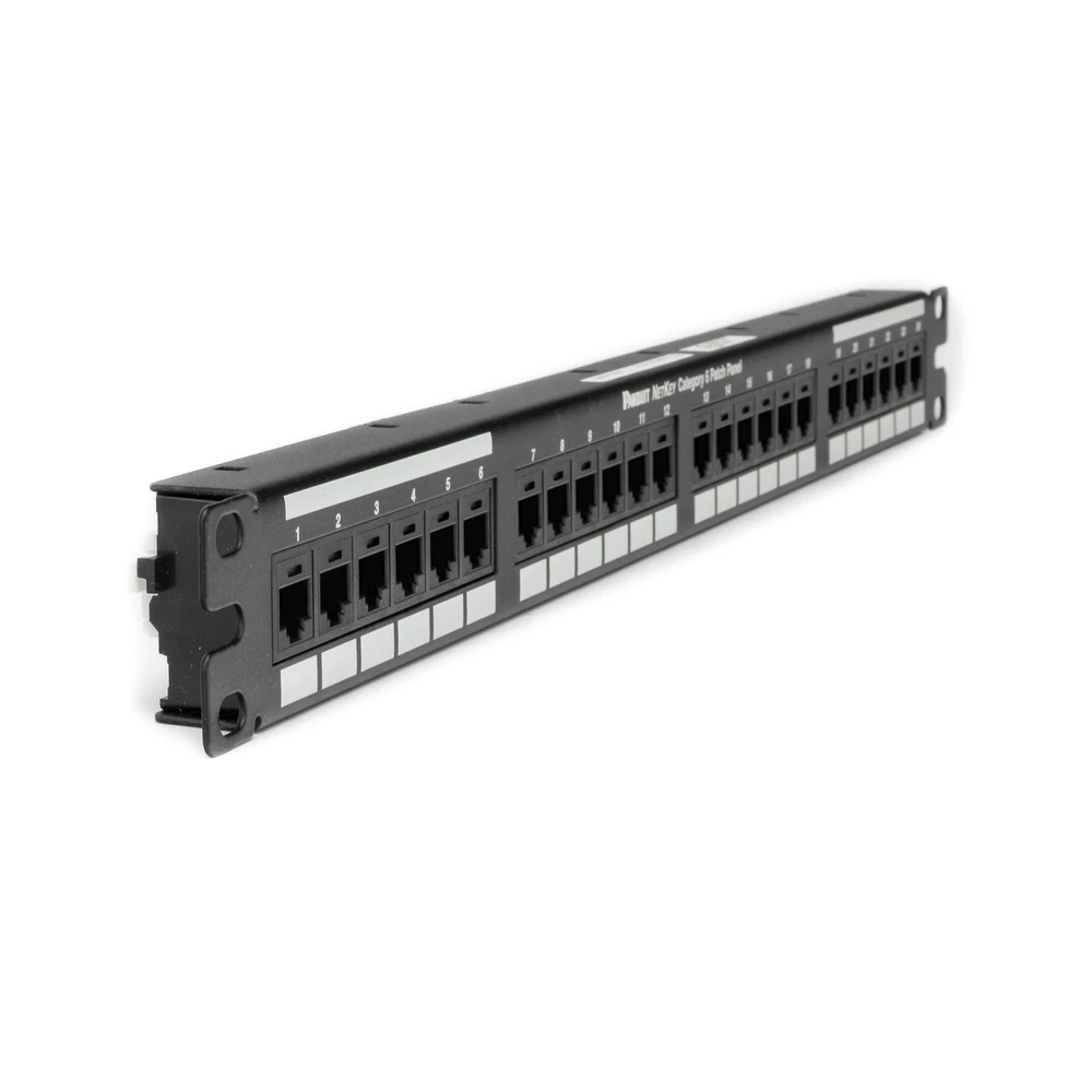 PANEL DE PARCHEO DE IMPACTO 110, PLANO, CATEGORÍA 6, DE 24 PUERTOS, 1UR-Patch Panels-PANDUIT-Bsai Seguridad & Controles
