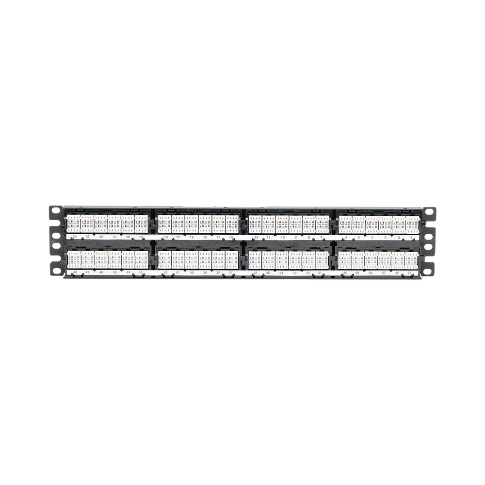 PANEL DE PARCHEO DE IMPACTO (110), PLANO, CATEGORIA 6, DE 48 PUERTOS, 2UR-Patch Panels-PANDUIT-Bsai Seguridad & Controles