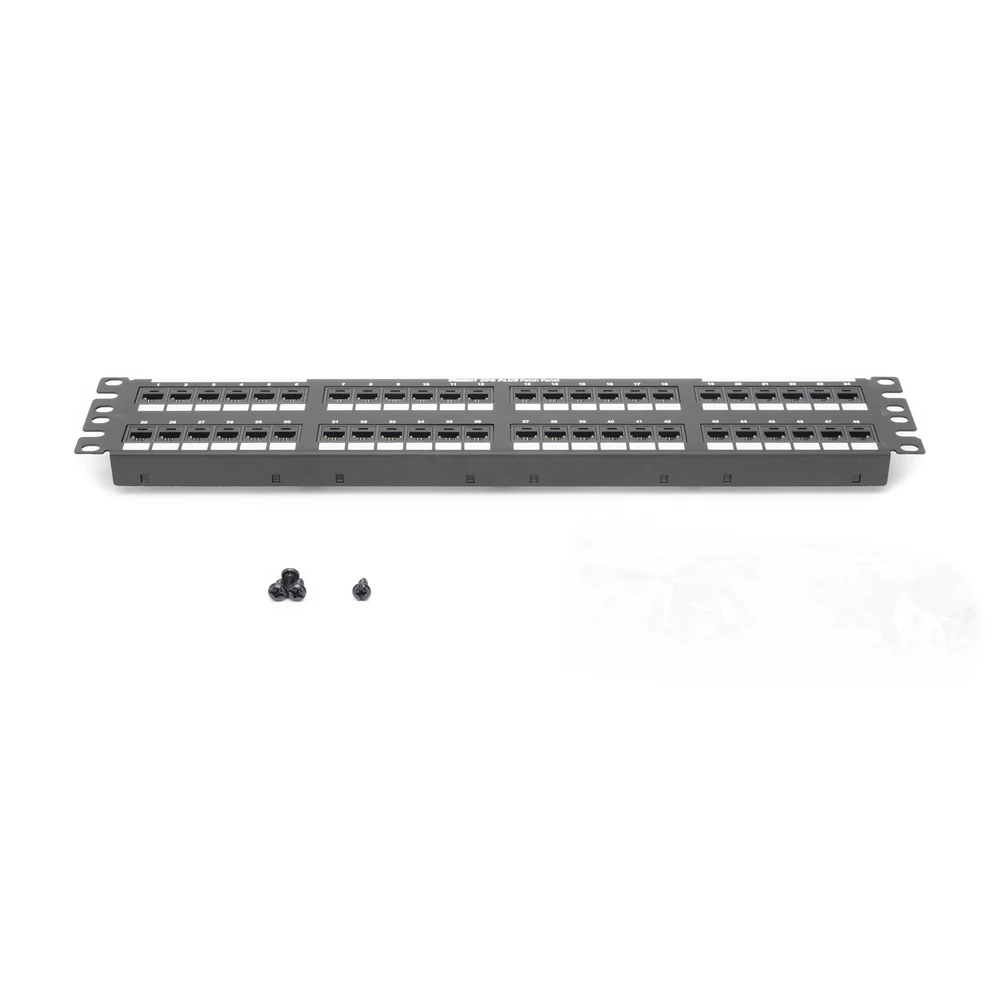 PANEL DE PARCHEO DE IMPACTO (110), PLANO, CATEGORIA 6, DE 48 PUERTOS, 2UR-Patch Panels-PANDUIT-Bsai Seguridad & Controles