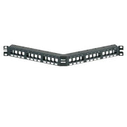 PANEL DE PARCHEO MODULAR KEYSTONE (SIN CONECTORES), ANGULADO, DE 24 PUERTOS, 1UR-Patch Panels-PANDUIT-Bsai Seguridad & Controles