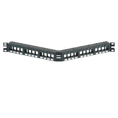 PANEL DE PARCHEO MODULAR KEYSTONE (SIN CONECTORES), ANGULADO, DE 24 PUERTOS, 1UR-Patch Panels-PANDUIT-Bsai Seguridad & Controles