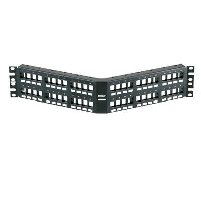 PANEL DE PARCHEO MODULAR KEYSTONE (SIN CONECTORES), ANGULADO, DE 48 PUERTOS, 2UR-Patch Panels-PANDUIT-Bsai Seguridad & Controles