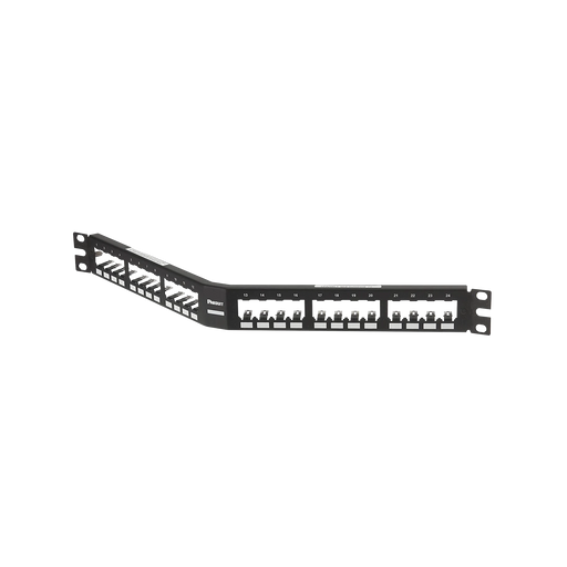 PANEL DE PARCHEO MODULAR MINI-COM (SIN CONECTORES), ANGULADO, TOTALMENTE BLINDADO, DE 24 PUERTOS, 1UR-Patch Panels-PANDUIT-Bsai Seguridad & Controles