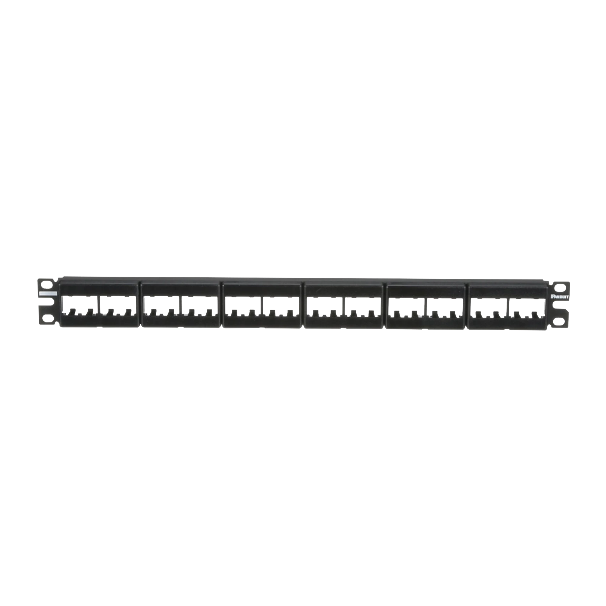 PANEL DE PARCHEO MODULAR MINI-COM (SIN CONECTORES), PLANO, SIN BLINDAJE, DE 24 PUERTOS, 1UR-Patch Panels-PANDUIT-Bsai Seguridad & Controles