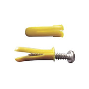 PAQUETE DE 20 TAQUETES AMARILLO 1" Y 20 TORNILLOS 8MM X 1"-Fijacion-THORSMAN-Bsai Seguridad & Controles