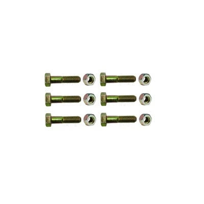 PAQUETE DE 6 TORNILLOS GRADO 5 CON TUERCAS TROPICALIZADAS DE 3/8 X 2.-Torres y Mástiles-SYSCOM TOWERS-Bsai Seguridad & Controles