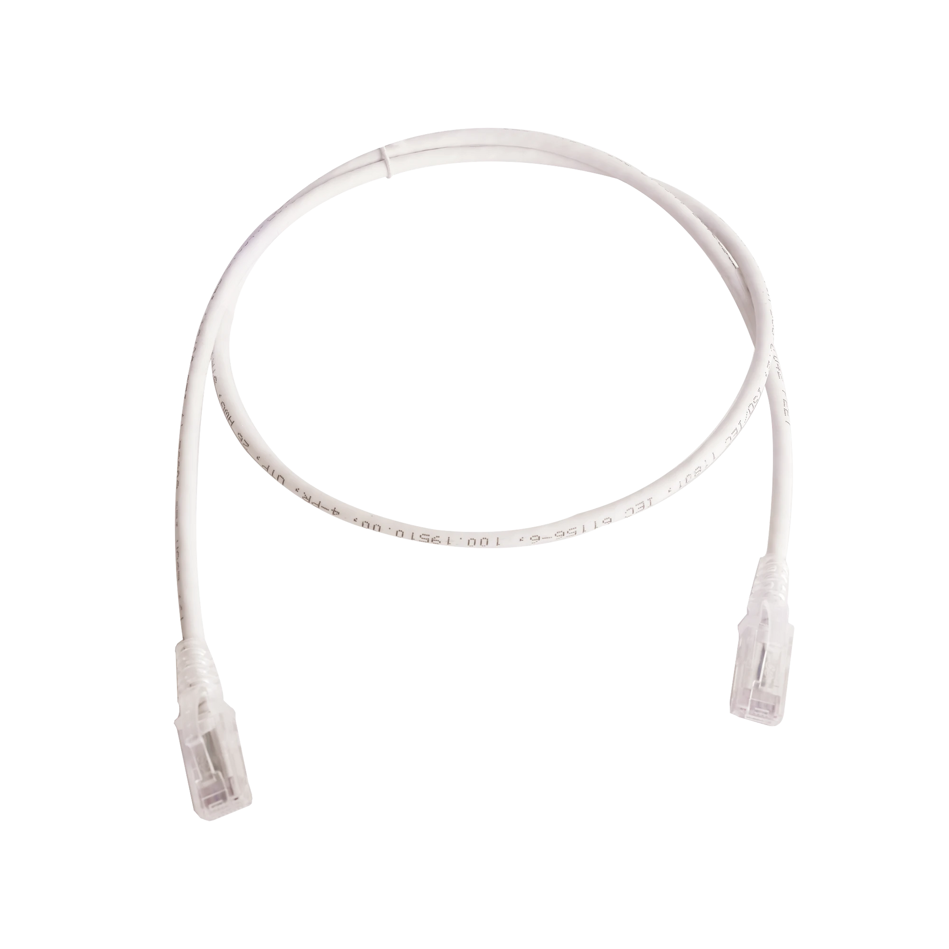 PATCH CORD MC6 MODULAR CAT6 UTP, CM/LS0H, 3FT, COLOR BLANCO, VERSION BULK (SIN EMPAQUE INDIVIDUAL)-Patch Cords-SIEMON-Bsai Seguridad & Controles