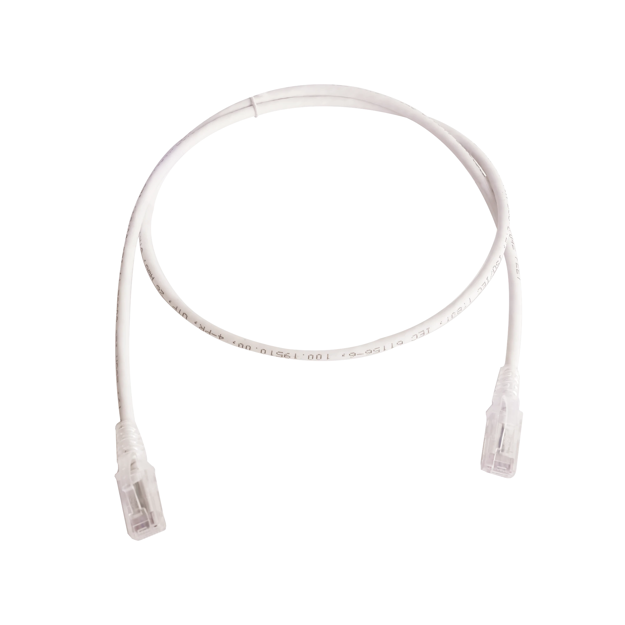 PATCH CORD MC6 MODULAR CAT6 UTP, CM/LS0H, 3FT, COLOR BLANCO, VERSION BULK (SIN EMPAQUE INDIVIDUAL)-Patch Cords-SIEMON-Bsai Seguridad & Controles