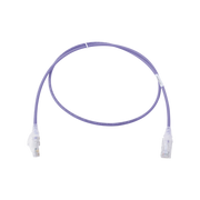 PATCH CORD MC6 MODULAR CAT6 UTP, CM/LS0H, 3FT, COLOR VIOLETA, DIAMETRO REDUCIDO (28AWG), VERSION BULK (SIN EMPAQUE INDIVIDUAL)-Patch Cords-SIEMON-Bsai Seguridad & Controles