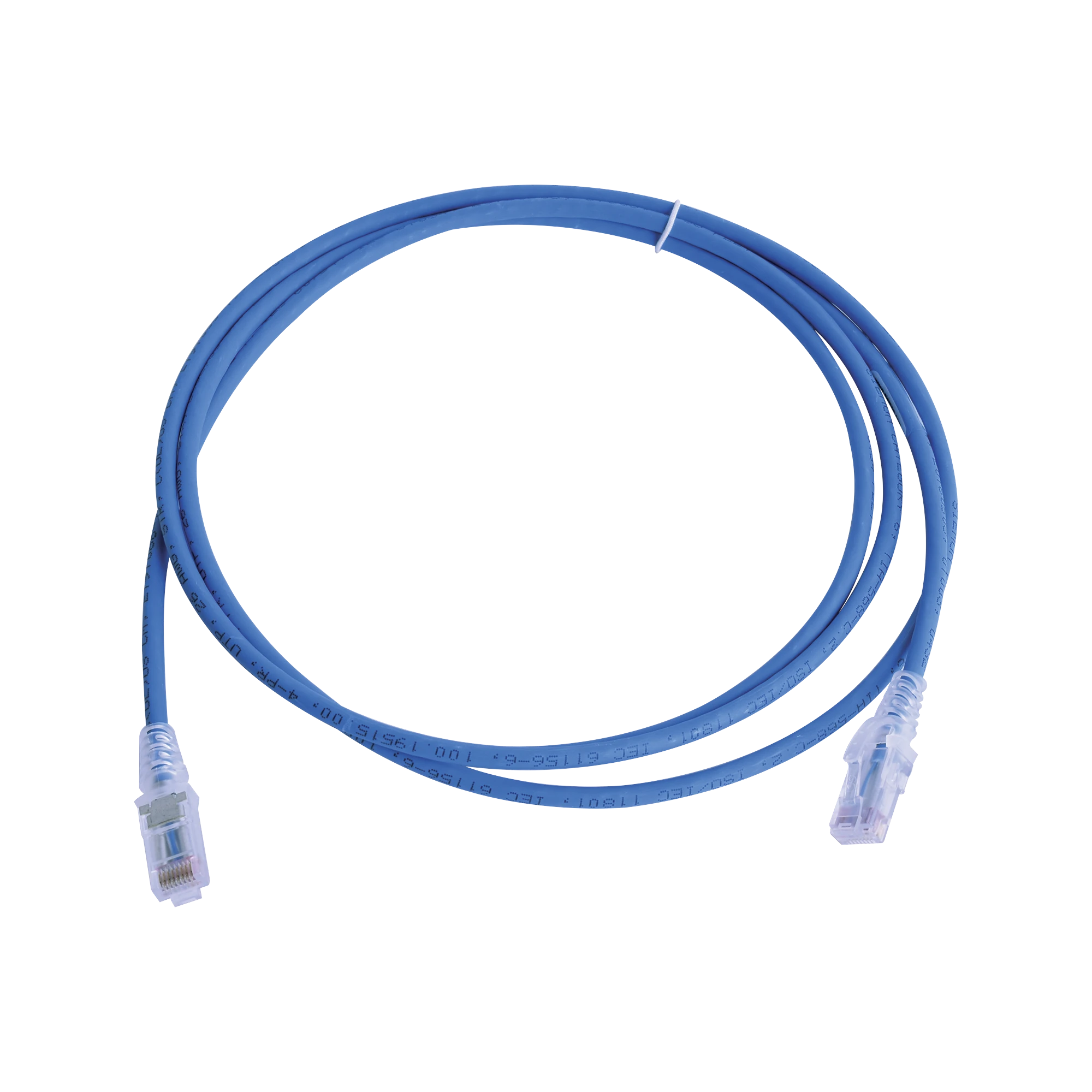 PATCH CORD MC6 MODULAR CAT6 UTP, CM/LS0H, 7FT, COLOR AZUL-Patch Cords-SIEMON-Bsai Seguridad & Controles