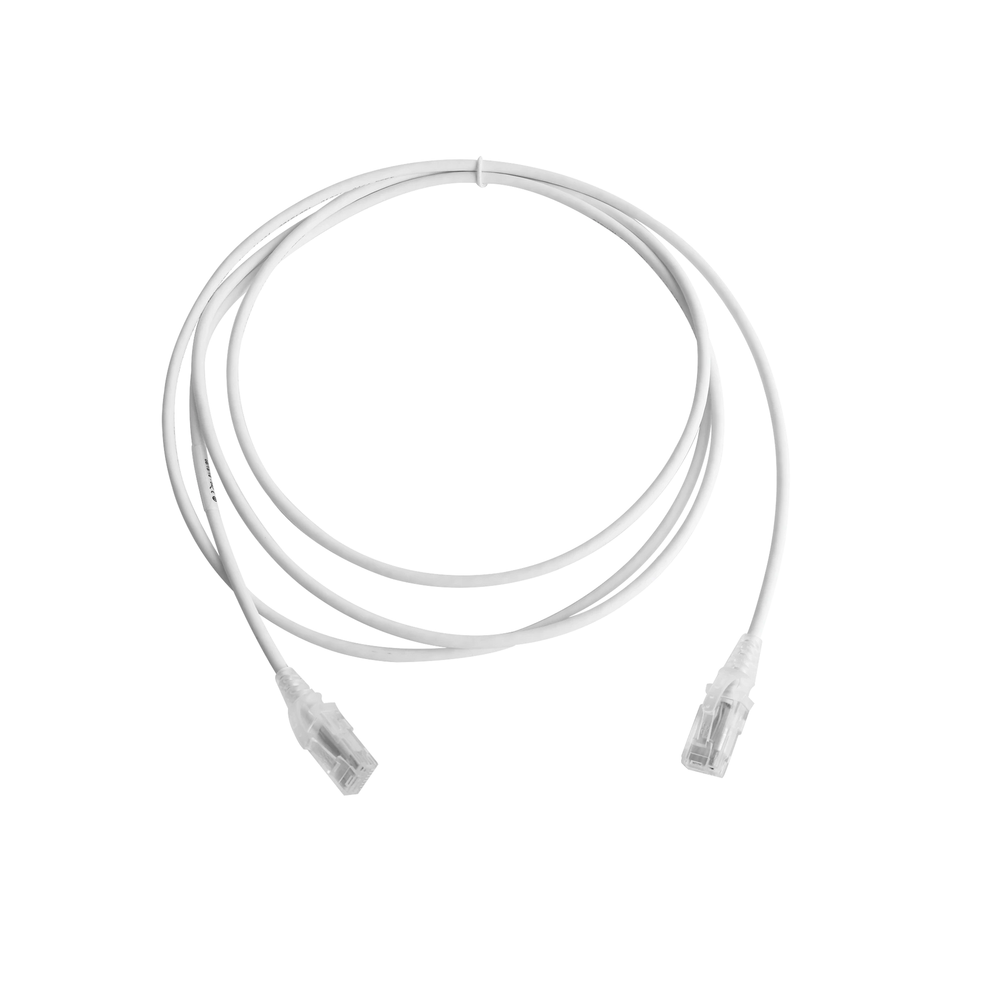 PATCH CORD MC6 MODULAR CAT6 UTP, CM/LS0H, 7FT, COLOR BLANCO, DIAMETRO REDUCIDO (28AWG), VERSION BULK (SIN EMPAQUE INDIVIDUAL)-Patch Cords-SIEMON-Bsai Seguridad & Controles