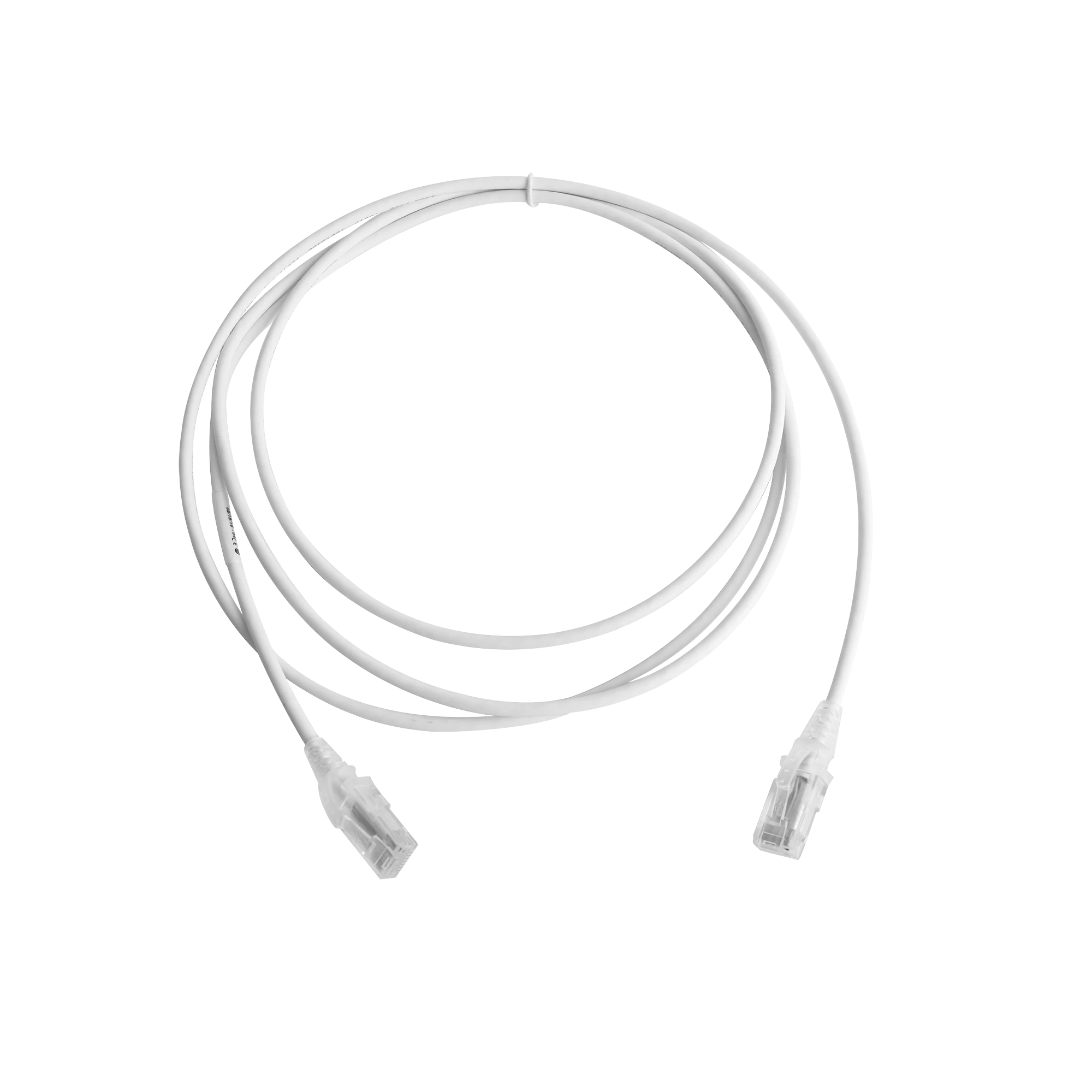 PATCH CORD MC6 MODULAR CAT6 UTP, CM/LS0H, 7FT, COLOR BLANCO, DIAMETRO REDUCIDO (28AWG), VERSION BULK (SIN EMPAQUE INDIVIDUAL)-Patch Cords-SIEMON-Bsai Seguridad & Controles
