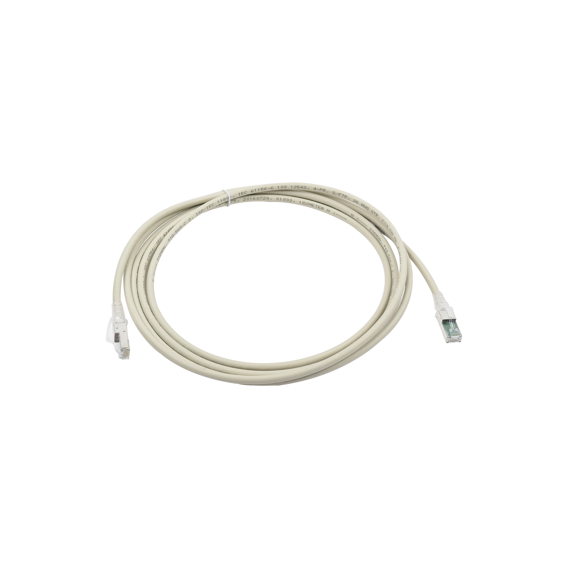 PATCH CORD Z-MAX CAT6A S/FTP, CM/LS0H, 10FT, COLOR GRIS, VERSION BULK (SIN EMPAQUE INDIVIDUAL)-Patch Cords-SIEMON-Bsai Seguridad & Controles