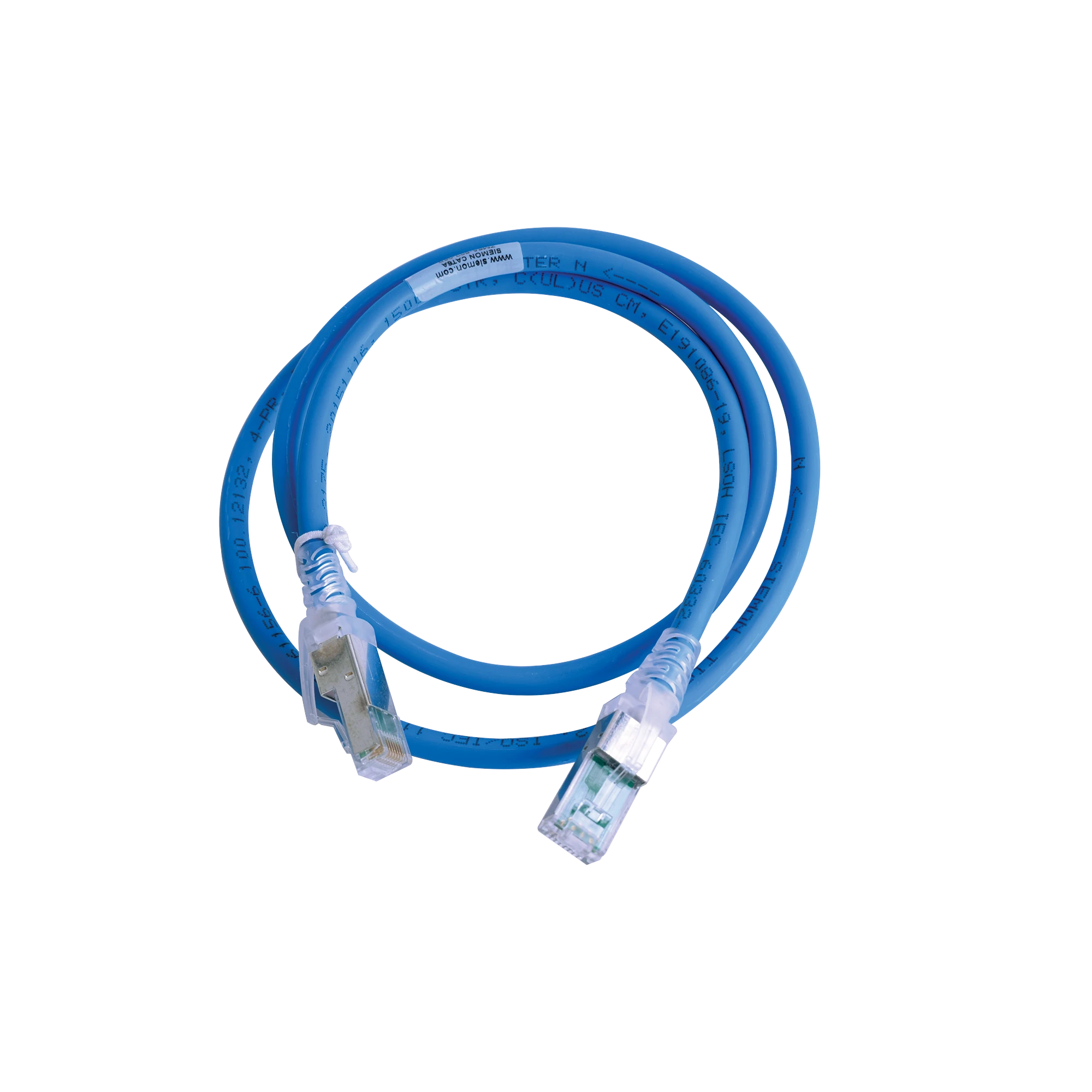 PATCH CORD Z-MAX CAT6A S/FTP, CM/LS0H, 3FT, COLOR AZUL, VERSION BULK (SIN EMPAQUE INDIVIDUAL)-Patch Cords-SIEMON-Bsai Seguridad & Controles