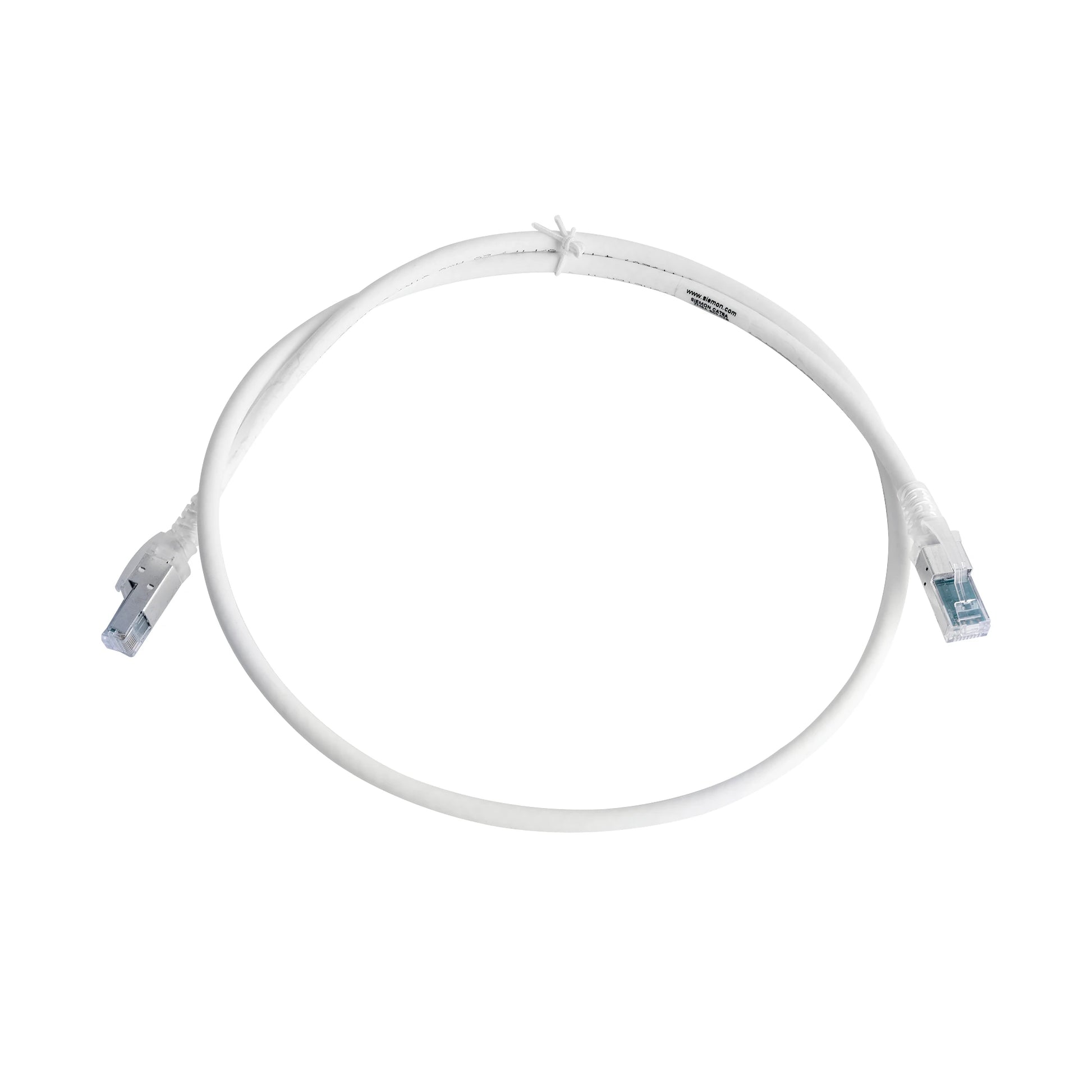 PATCH CORD Z-MAX CAT6A S/FTP, CM/LS0H, 3FT, COLOR BLANCO-Patch Cords-SIEMON-Bsai Seguridad & Controles