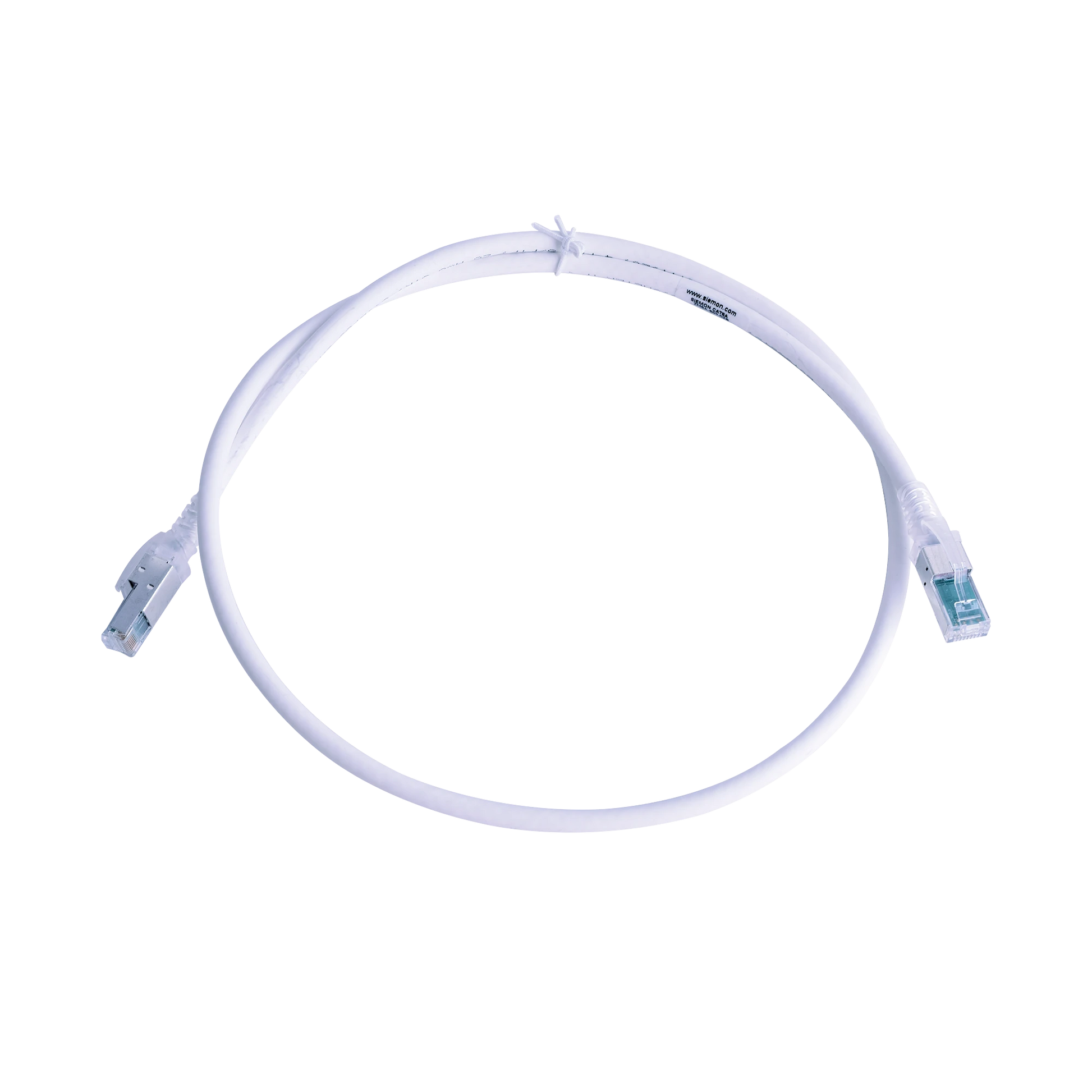 PATCH CORD Z-MAX CAT6A S/FTP, CM/LS0H, 3FT, COLOR BLANCO, VERSION BULK (SIN EMPAQUE INDIVIDUAL)-Patch Cords-SIEMON-Bsai Seguridad & Controles