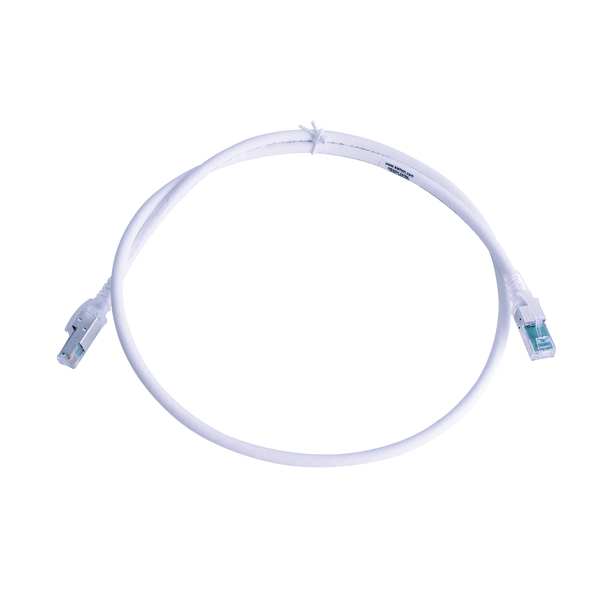 PATCH CORD Z-MAX CAT6A S/FTP, CM/LS0H, 3FT, COLOR BLANCO, VERSION BULK (SIN EMPAQUE INDIVIDUAL)-Patch Cords-SIEMON-Bsai Seguridad & Controles