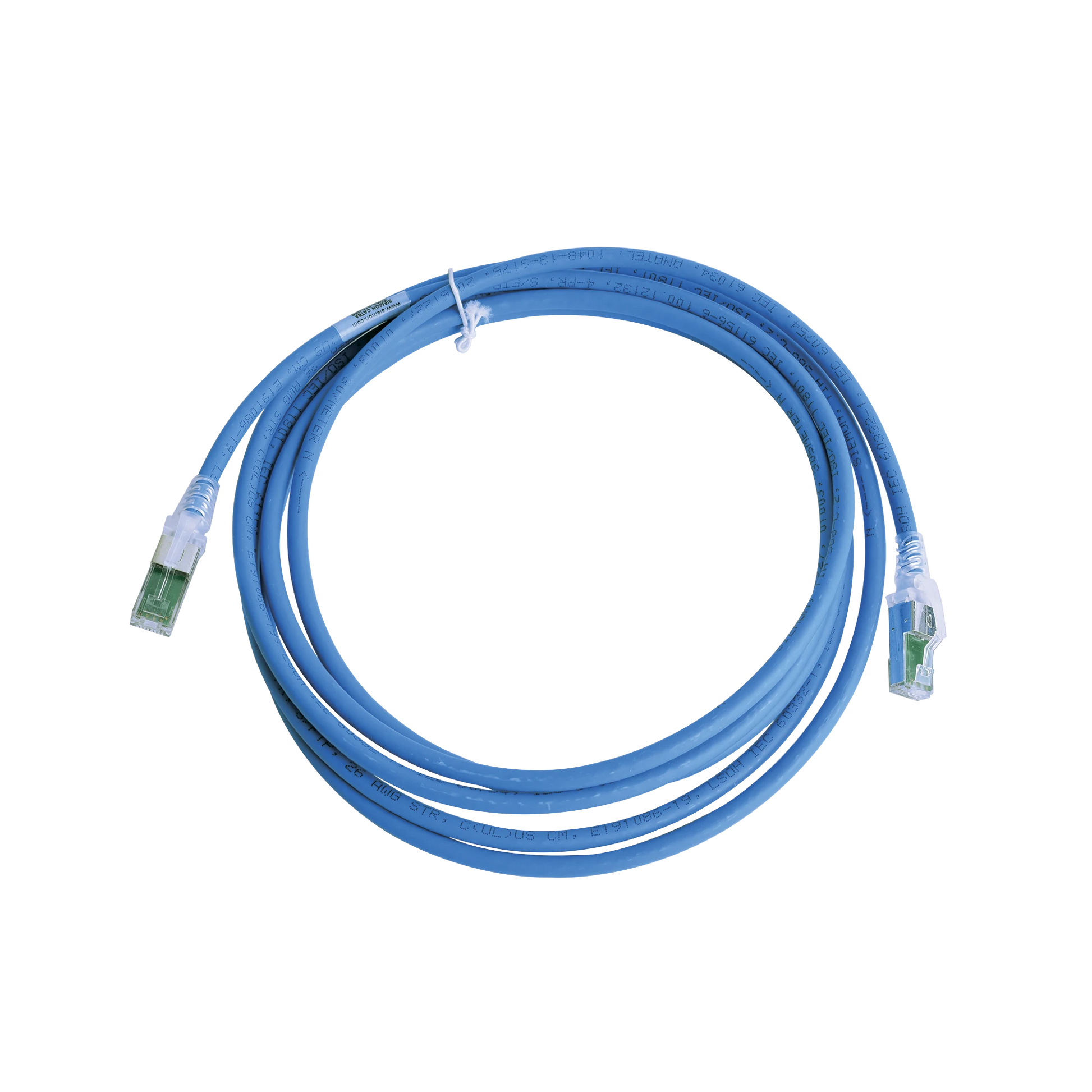 PATCH CORD Z-MAX CAT6A S/FTP, CM/LS0H, 50FT, COLOR AZUL-Patch Cords-SIEMON-Bsai Seguridad & Controles