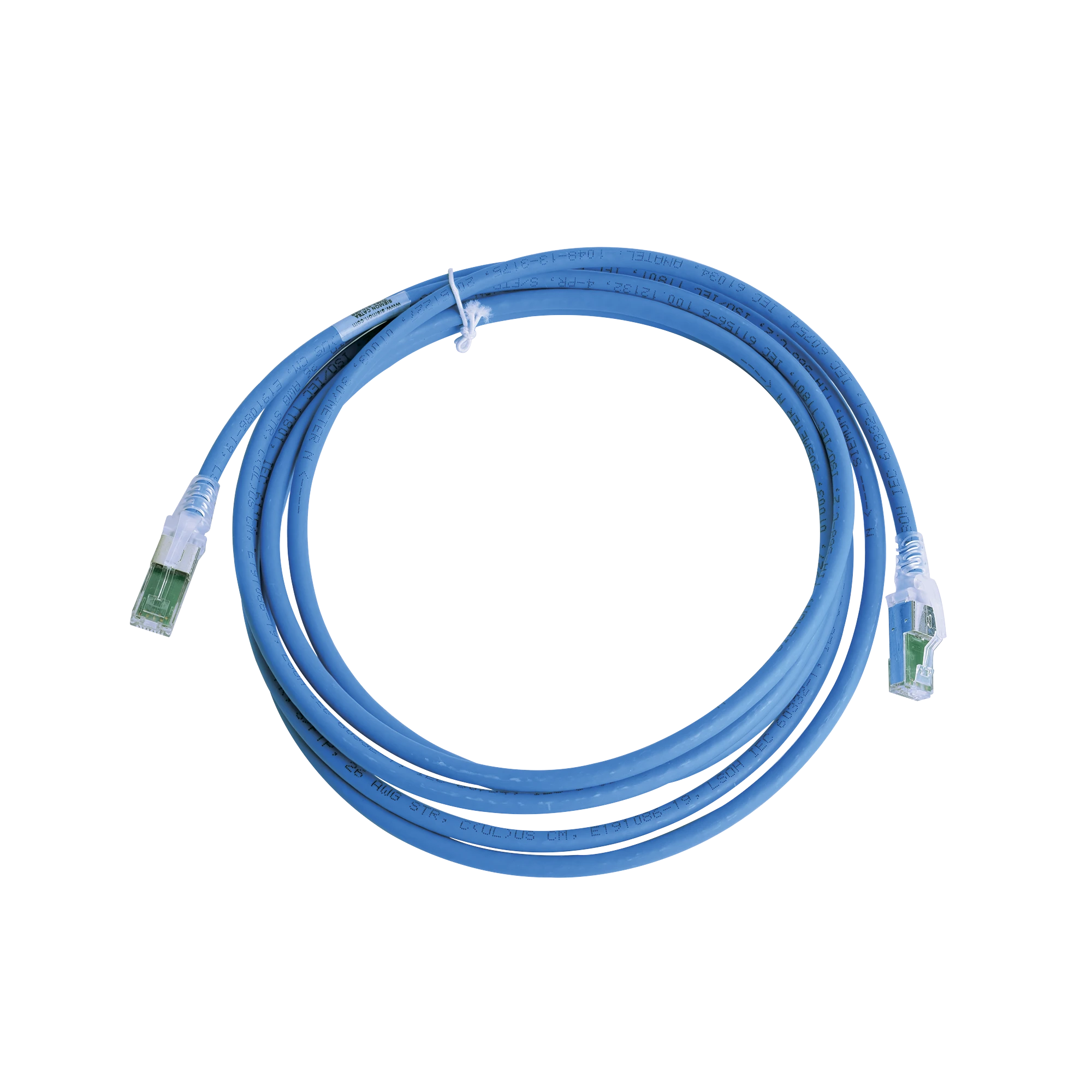 PATCH CORD Z-MAX CAT6A S/FTP, CM/LS0H, 50FT, COLOR AZUL-Patch Cords-SIEMON-Bsai Seguridad & Controles