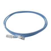 PATCH CORD "SKINNY" CAT6A BLINDADO S/FTP, 7FT, DIAMETRO REDUCIDO 28 AWG, COLOR AZUL-Patch Cords-SIEMON-Bsai Seguridad & Controles