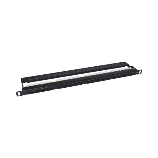 PATCH PANEL SIN BLINDAJE DE 24 PUERTOS CAT6A CON BARRA PARA ORGANIZAR CABLE-LINKEDPRO-Bsai Seguridad & Controles