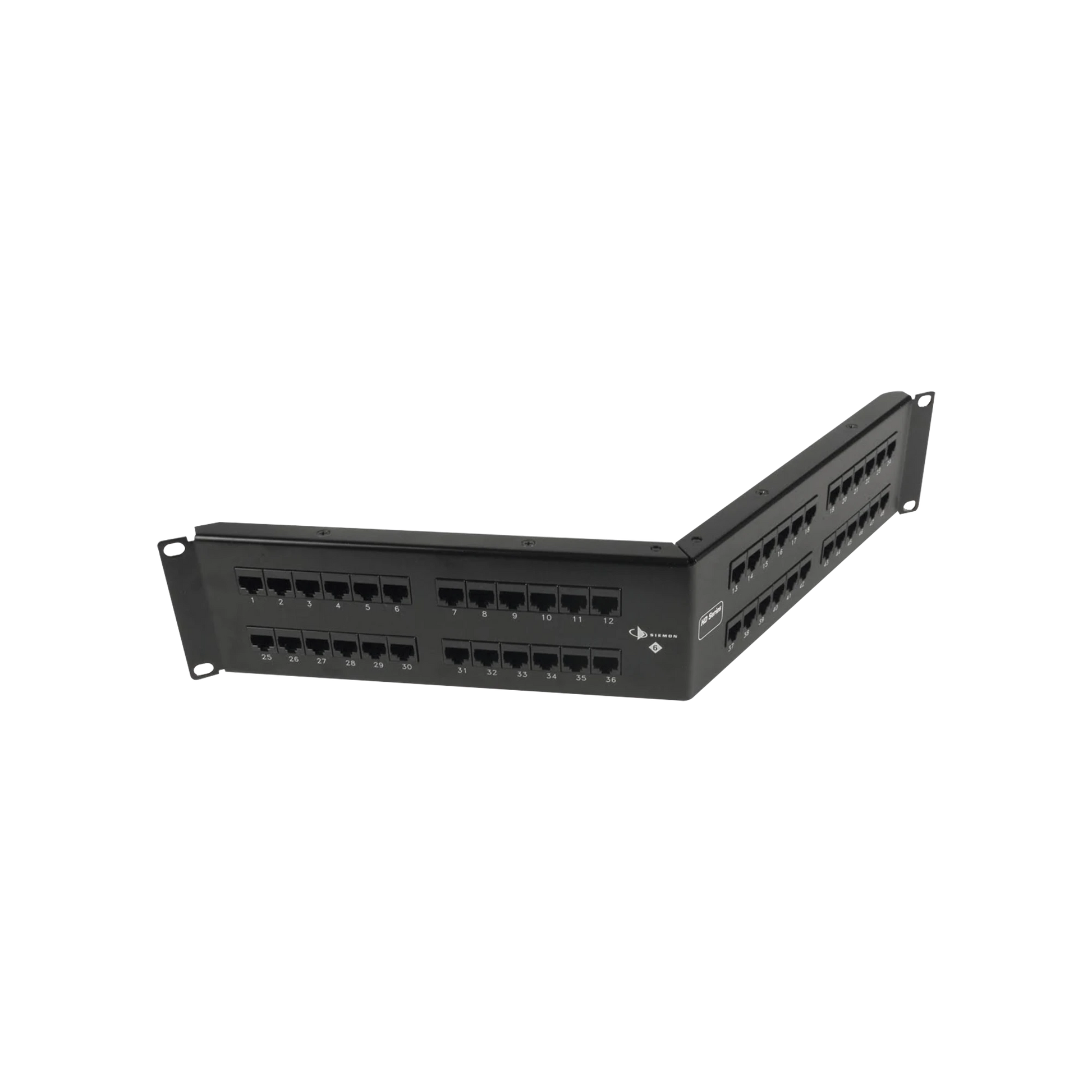 PATCH PANEL UTP HD6 CATEGORIA 6, DE 48 PUERTOS, ANGULADO, 2UR-Patch Panels-SIEMON-Bsai Seguridad & Controles