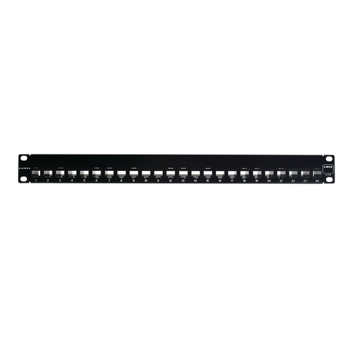 PATCH PANEL Z-MAX, CATEGORIA 6A, BLINDADO, DE 24 PUERTOS, PLANO, 1UR-Patch Panels-SIEMON-Bsai Seguridad & Controles