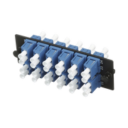 PLACA ACOPLADORA DE FIBRA OPTICA FAP, CON 12 CONECTORES LC DUPLEX (24 FIBRAS), PARA FIBRA MONOMODO OS1/OS2, COLOR AZUL-Distribuidores de Fibra Optica-PANDUIT-Bsai Seguridad & Controles