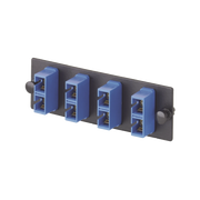 PLACA ACOPLADORA DE FIBRA OPTICA FAP, CON 3 CONECTORES SC DUPLEX (6 FIBRAS), PARA FIBRA MONOMODO OS1/OS2, COLOR AZUL-Distribuidores de Fibra Optica-PANDUIT-Bsai Seguridad & Controles