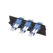 PLACA ACOPLADORA DE FIBRA OPTICA FAP, CON 6 CONECTORES LC DUPLEX (12 FIBRAS), PARA FIBRA MONOMODO OS1/OS2, COLOR AZUL-Distribuidores de Fibra Optica-PANDUIT-Bsai Seguridad & Controles