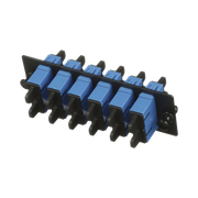 PLACA ACOPLADORA DE FIBRA OPTICA FAP, CON 6 CONECTORES SC DUPLEX (12 FIBRAS), PARA FIBRA MONOMODO OS1/OS2, COLOR AZUL-Distribuidores de Fibra Optica-PANDUIT-Bsai Seguridad & Controles