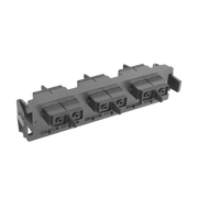 PLACA ACOPLADORA DE FIBRA OPTICA QUICK-PACK, CON 3 CONECTORES SC DUPLEX (6 FIBRAS), NEGRO-Distribuidores de Fibra Optica-SIEMON-Bsai Seguridad & Controles