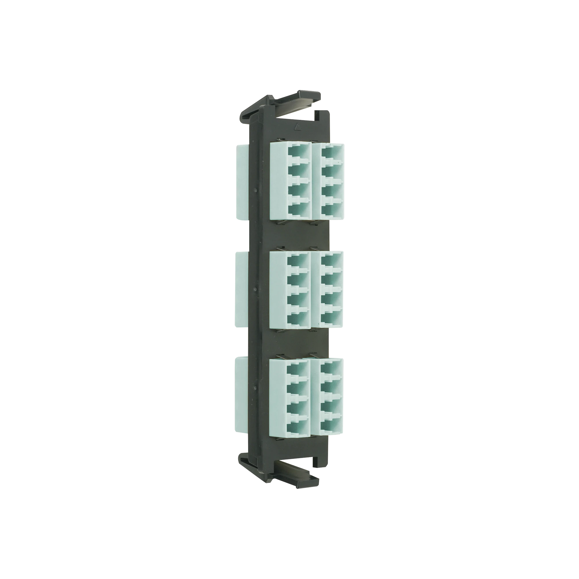 PLACA ACOPLADORA DE FIBRA OPTICA QUICK-PACK, CON 6 CONECTORES LC/UPC QUAD (24 FIBRAS), PARA FIBRA MONOMODO, AZUL-Distribuidores de Fibra Optica-SIEMON-Bsai Seguridad & Controles