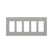 PLACA DE PARED COLOR GRIS, 5 ESPACIOS-Automatizacion - Casa Inteligente-LUTRON ELECTRONICS-Bsai Seguridad & Controles