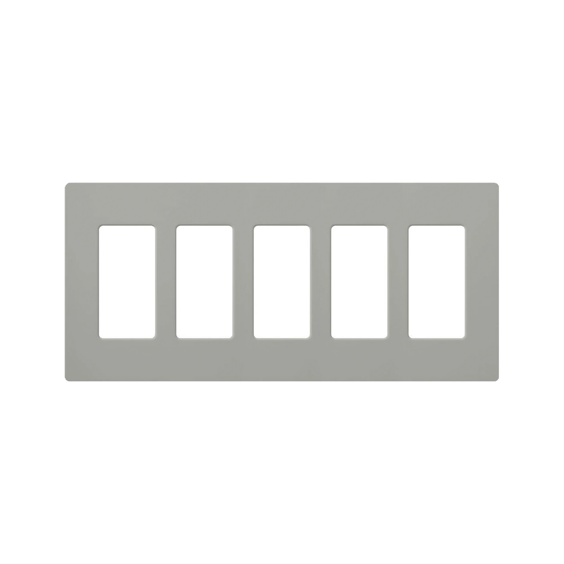 PLACA DE PARED COLOR GRIS, 5 ESPACIOS-Automatizacion - Casa Inteligente-LUTRON ELECTRONICS-Bsai Seguridad & Controles